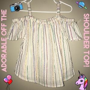 ❣️SALE! Perfect Worn Once Off the Shoulder Top 💞